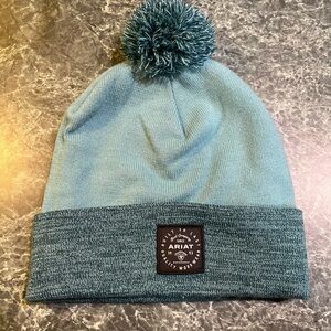 Ariat Women’s Teal Knit Beanie with Pom-Pom